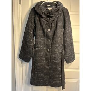 Hugo Boss Women’s Wool Alpaca Overcoat Pea Coat Size 4 Luxury Cozy Soft